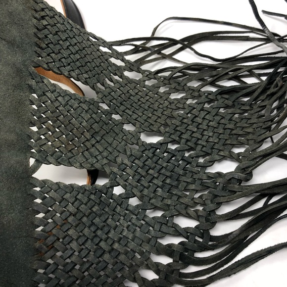 Boho Leather Fringed Crossbody Bag - Picture 13 of 16